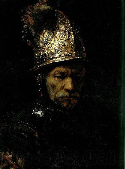 REMBRANDT Harmenszoon van Rijn Man in a Golden helmet, Berlin France oil painting art
